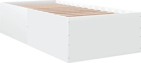 vidaXL Πλαίσιο Κρεβατιού Λευκό 100 x 200 εκ. Επεξεργ. Ξύλο