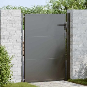 vidaXL Πύλη Κήπου, Πύλη Κήπου 105x200 εκ. από Corten Ατσάλι Μαύρο