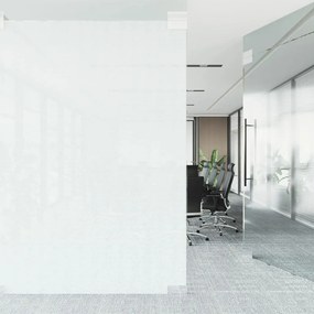 vidaXL Μεμβράνη Παραθύρου Ματ Λευκό 60x1000 εκ. PVC