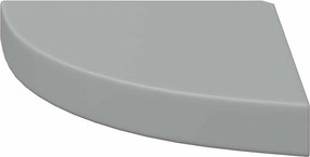 vidaXL Ράφια Τοίχου Γωνιακά 4 τεμ. Γκρι 25x25x3,8 εκ. MDF