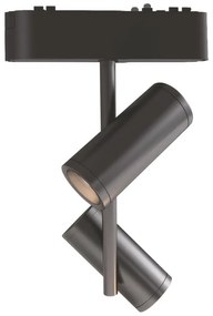 Adeleq Σποτ Ράγας Mini Ντιμαριζόμενο LED 2x8W 40VDC 24° 3000K Μαύρο 22-261624100
