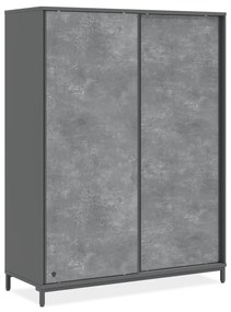 Παιδική ντουλάπα συρόμενη Space Grey  SG-1004  Cilek