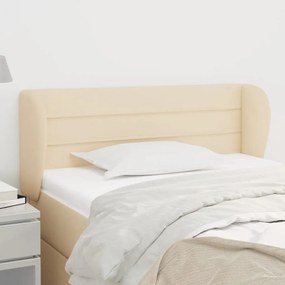 vidaXL Κεφαλάρι με Πτερύγια Κρεμ 93x23x78/88 εκ. Υφασμάτινο