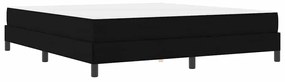 vidaXL Κρεβάτι με ελατήρια με στρώμα Μαύρο 180 x 200 cm ύφασμα