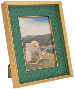 Κορνίζα Με Γείσο 88865 13x18cm Green Plastic