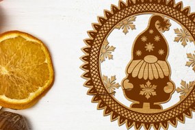 Σετ των 3 Intra απο ξύλο plywood 3mm-4mm πάχος Χριστουγεννιάτικο διακοσμητικό κομμένο Δίασταση 3x3 cm INTRAFABR-109646125