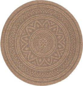 Στρογγυλό Χαλί Καλοκαιρινό (Φ200) Royal Carpet Avanos 8871 Black