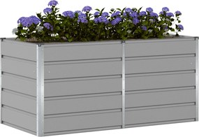 vidaXL Γλάστρα Ανοιχτό γκρι 160 x 80 x 75 cm Ατσάλι