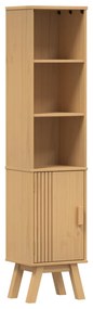 vidaXL Ντουλάπι Μπάνιου Καφέ 35x30x159 εκ Μασίφ ξύλο πεύκου