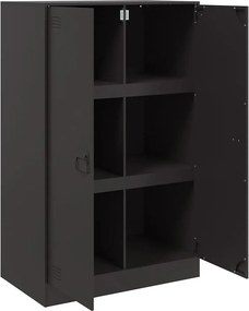 vidaXL Ντουλάπι Μαύρο 67x39x107 εκ. από Ατσάλι