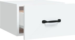 vidaXL Κομοδίνο Επιτοίχιο Λευκά 35 x 35 x 20 εκ.