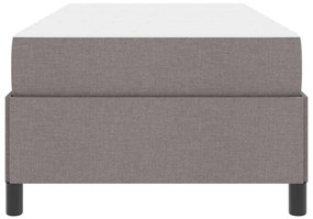 vidaXL Κρεβάτι με ελατήρια Ταμπά και Μαύρο 80 x 200 cm