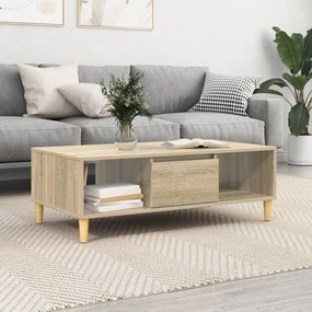 vidaXL με αποθήκευση με πόρτα Sonoma Δρυς 103.5 x 60 x 35 εκ Επεξεργασμένο ξύλο