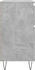 vidaXL Ντουλάπι Γκρι Σκυροδέματος 60x35x70 εκ. Επεξεργασμένο Ξύλο