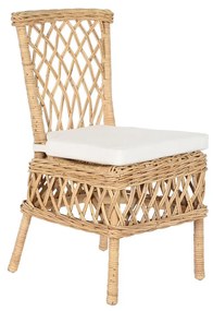 Καρέκλα DKD Home Decor Λευκό Φυσικό 45 x 55 x 85 cm 45 x 55 x 90 cm 47 x 58 x 90 cm