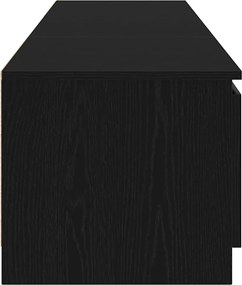 vidaXL Ντουλάπι TV Μαύρη Οξυά 140 x 38,5 x 36 εκ. Επεξεργασμένο ξύλο