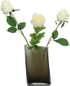 Βάζο ArteLibre Καφέ Γυαλί 14.5x9x25cm