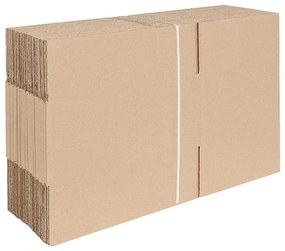 vidaXL Πτυσσόμενο Κουτί 50 pcs Καφέ 30 x 21.5 x 14 εκ. Χαρτόνι