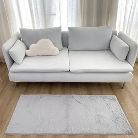 Χαλί Διαδρόμου Γούνινο (67x140) Anna Riska Felicity Silver Grey