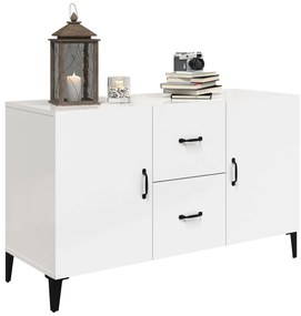 vidaXL Ντουλάπι Γυαλιστερό Λευκό 100 x 36 x60 εκ. Επεξεργασμένο Ξύλο