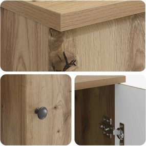 vidaXL Γραφείο Artisan Δρυς 142,5 x 50 x 75 εκ. Επεξεργασμένο Ξύλο