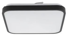 Πλαφονιέρα Φωτιστικό Οροφής Μπάνιου LED 16W IP44 4000K Agnes Square Nowodvorski-8138-Μαύρο 8138