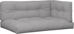 vidaXL Μαξιλάρια Παλέτας 5 τεμ. Γκρι Υφασμάτινα