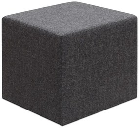 Megapap Σκαμπό Linda Υφασμάτινο Ανθρακί 40x40x40εκ.