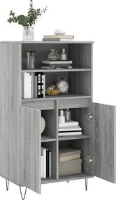 vidaXL Ντουλάπι Γκρι Sonoma 60 x 36 x 110 εκ. από Επεξεργασμένο Ξύλο