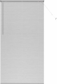 vidaXL Βενετσιάνικες Ρόδες Ασημί 220 x 120 εκ Αλουμίνιο