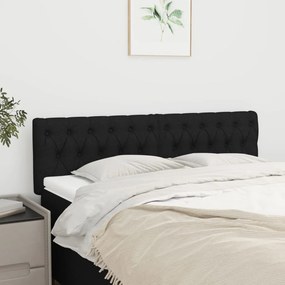 vidaXL Κεφαλάρια Μαύρα 144x7x78/88 εκ. Ύφασμα