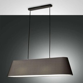 Φωτιστικό Οροφής Allegra 3561-46-101 Black Fabas Luce Μέταλλο,Ύφασμα