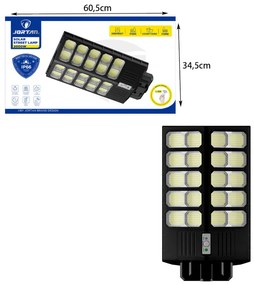 Jortan Led Αδιάβροχο Ηλιακό Φωτιστικό Δρόμου 2000W με Ανιχνευτή Κίνησης Και Τηλεχειριστήριο IP66 - Solar Street Lamp