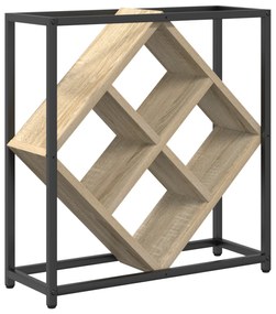 vidaXL Ράφι κρασιών Sonoma Oak 51x18x52,5 εκ. Κατασκευασμένο από ξύλο με επεξεργασία