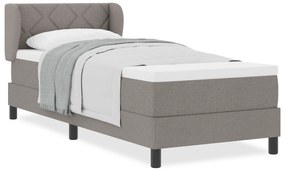 vidaXL Κρεβάτι Box Spring  με στρώμα Ταούπ 80x200 εκ Fabric