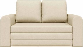 vidaXL Κρεβάτι καναπές Κρεμ 148 x 71 x 83 εκ. ύφασμα