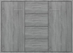vidaXL Ντουλάπι Γκρι Sonoma 88x30x65 εκ. από Επεξεργασμένο Ξύλο