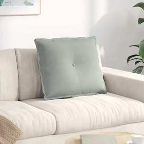 vidaXL Μαξιλάρι Πλάτης Ανοιχτό γκρι 60 x 50 x 19 cm
