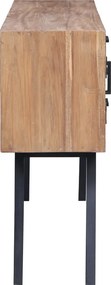 vidaXL Μπουφές 110x30x75 εκ. από Μασίφ Ξύλο Teak