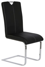 Καρέκλα Τραπεζαρίας DKD Home Decor Μαύρο Μέταλλο Πολυουρεθάνιο (59 x 45 x 102 cm)