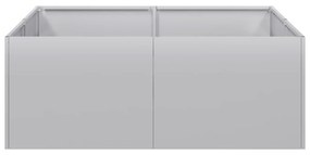 vidaXL Ζαρντινιέρα 80x80x30 εκ. από Γαλβανισμένο Ατσάλι