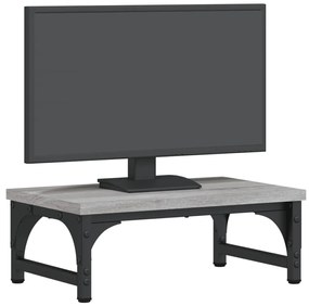 vidaXL Βάση Οθόνης Γκρι Sonoma 37x23x14 εκ. από Επεξεργασμένο Ξύλο