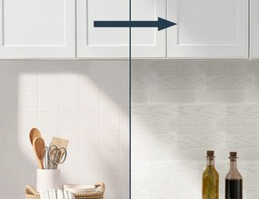Αυτοκόλλητα πλακάκια Douceur d'intérieur - 25x25cm - 4τμχ - Λευκά