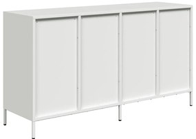 vidaXL Sideboard Λευκό 135x39x73,5 cm Ατσάλι ψυχρής έλασης
