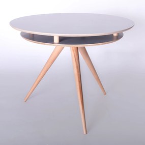 Τραπέζι Triad Grey Φ105X75 cm Ξύλο