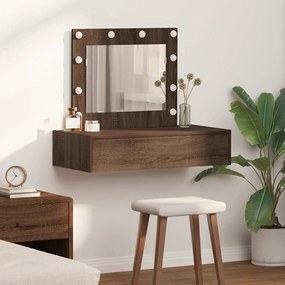 vidaXL Τραπέζι περιποίησης Καφέ 83 x 40 x 70 εκ Επεξεργασμένο ξύλο