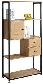 Βιβλιοθήκη - Ραφιέρα Edge 2077 Μεταλλική Fylliana Sonoma - Artisan 78x30x158 εκ. 78x30x158 εκ.