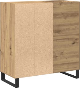 vidaXL Ντουλάπι δίσκων βινυλίου artisan δρυς 84,5 x 38 x 89 εκ