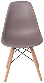 Καρέκλα Art Wood PP Sand Beige Συσκ.4τμχ 46x53x81cm