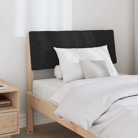 vidaXL Ταπετσαρισμένο κεφαλάρι Μαύρο 80 cm Στερεά ξυλεία πεύκου